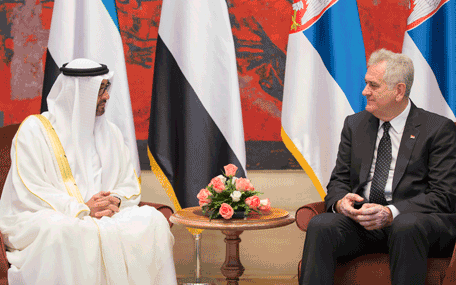 General Sheikh Mohamed bin Zayed Al Nahyan meets Serbian President (Wam)
