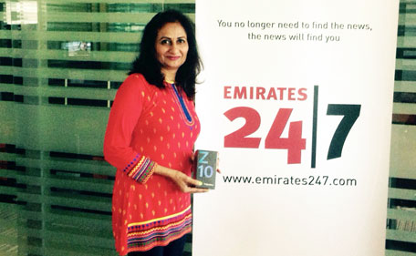 Shabana Shaikh is the winner of a BlackBerry Z10 from EMIRATES 24|7.