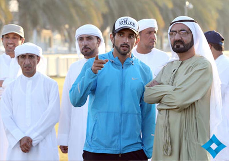 His Highness Sheikh Mohammed bin Rashid Al Maktoum, Vice-President and Prime Minister of the UAE and Ruler of Dubai, at the Dubai International Endurance City Ride (CEN) 100km, held in Saih Al Salam in Dubai. (Picture courtesy DGMO)