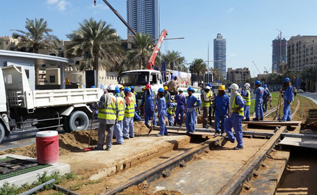 Downtown Dubai’s very own, unique transit mode aims to offer easy access to such iconic landmarks like Burj Khalifa and Dubai Mall. (Majorie van Leijen)