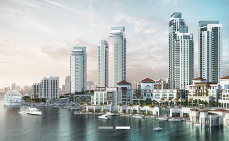 Dubai Creek Residence cluster comprises six towers with the Dubai Creek Harbour at The Lagoons housing 3,664 office units, eight million square feet of retail space, 39,000 residential units and 22 hotels with 4,400 rooms. (File)