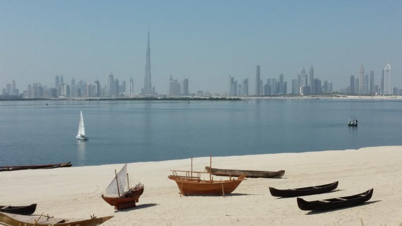 Dubai skyline seen from The Lagoon master development. Picture by Parag Deulgaonkar