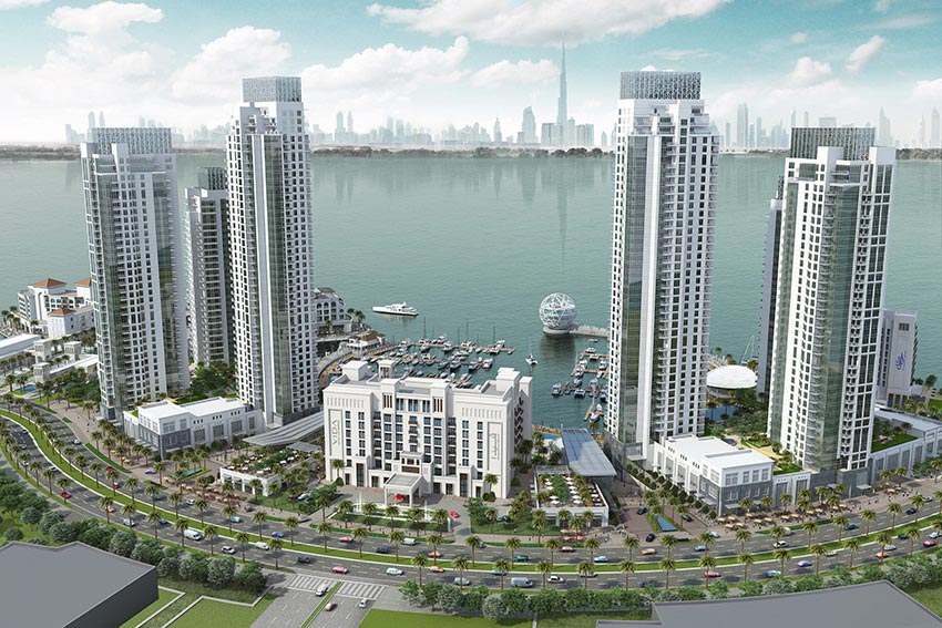 An artist's impression of the proposed Dubai Creek Residences development.