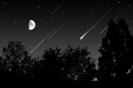 The Leonid meteor shower will streak through the UAE skies on Monday night. (Image: Shutterstock)