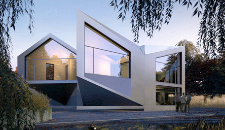 The concept design is based on the work of Henry Dudeney, an English mathematician, who invented a way to cut an equilateral triangle into four pieces that could be repositioned into a square. (Supplied)