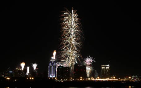 A file picture of New Year's eve fireworks. (Osama Abughanim)