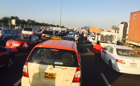 Commuters advised to use alternative routes until roads reopen. (Mohsin Ali)