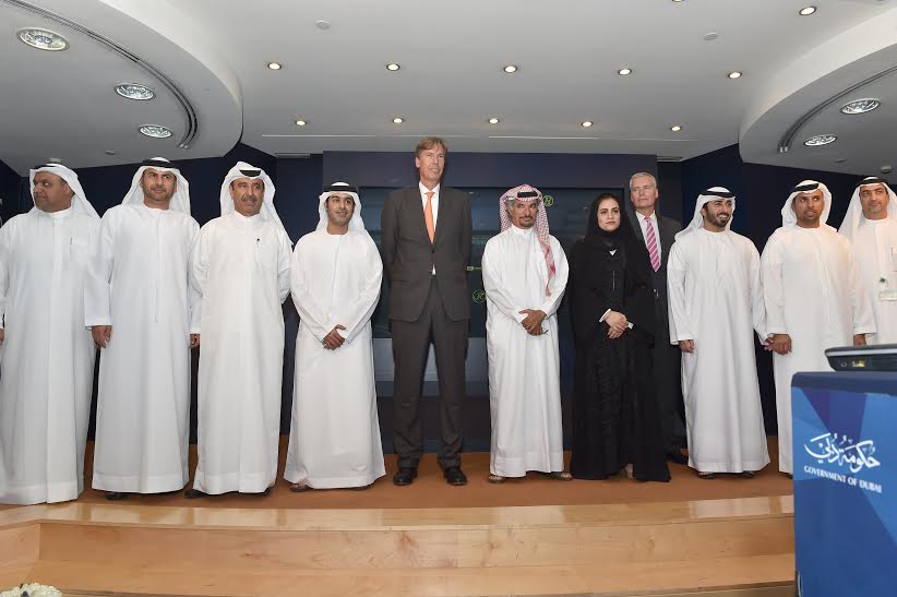 Dubai Tour organisers and sponsors at the unveiling of the official jersey for the second edition of the event at a press conference on Tuesday. (Supplied)