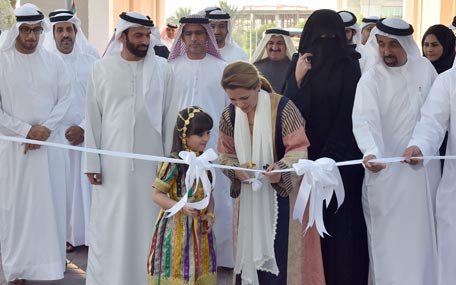 Princess Haya bint Al Hussein opens the Zayed bin Mohammed Family Gathering in Al Khawaneej in Dubai on Wednesday. (Wam)