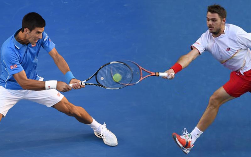 Novak Djokovic (left) will meet Stan Wawrinka at the Australian Open semifinal on Friday. (Agencies)