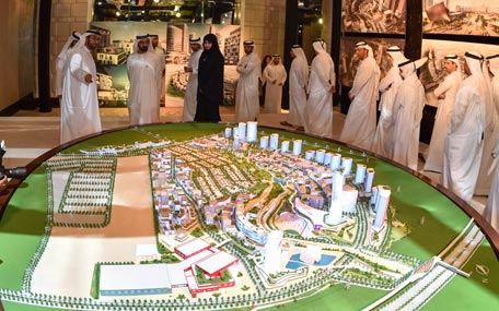 Sheikh Mohammed inaugurated Creek Heights Residences and launched three landmark projects in Dubai on Wednesday. (Wam)