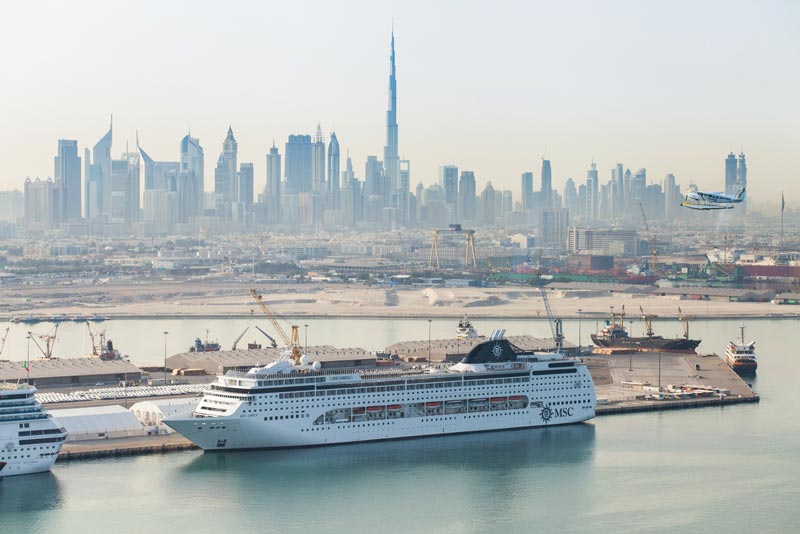 Dubai's cruise ship terminal in Port Rashid. (Supplied)