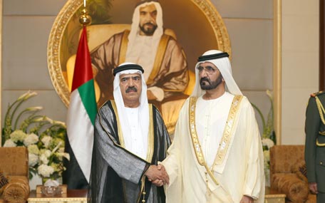 Abdulwahab Nasser Al Najjar was sworn in as the new UAE ambassador to Cyprus before Sheikh Mohammed bin Rashid Al Maktoum. (Wam)