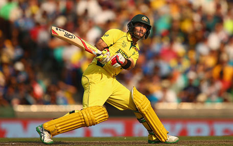 Glenn Maxwell of Australia bats during the 2015 ICC Cricket World Cup match between Australia and Sri Lanka at Sydney Cricket Ground on March 8, 2015 in Sydney, Australia. (Getty Images)