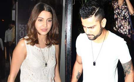 Bollywood actor Anushka Sharma and cricketer Virat Kohli photographed together in Mumbai. (Sanskriti Media and Entertainment)