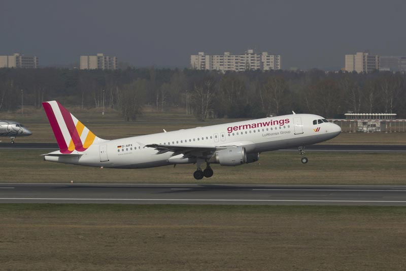 A Germanwings Airbus A320 registration D-AIPX is seen at the Berlin airport in this March 29, 2014 file photo.  (Reuters)