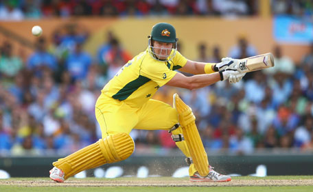 Shane Watson of Australia bats during the 2015 Cricket World Cup Semi Final match between Australia and India at Sydney Cricket Ground on March 26, 2015 in Sydney, Australia.  (Getty Images)