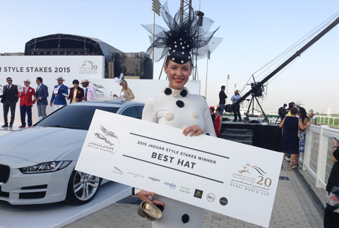 Natalia Shustova bagged the 'Best Hat' this year. (Ajanta Paul)