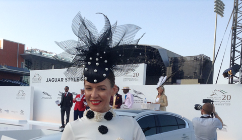 Winner of Best Hat competition Natalia Shustova. (Ajanta Paul)