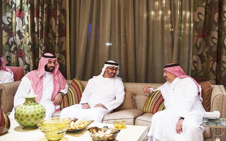 Gen. Mohamed bin Zayed in Riyadh. (Wam)