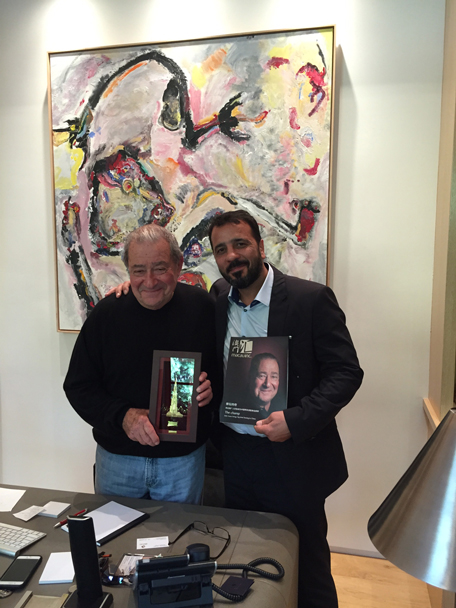 'Prince' Amir Shafypour with Bob Arum of Top Rank. (Supplied)