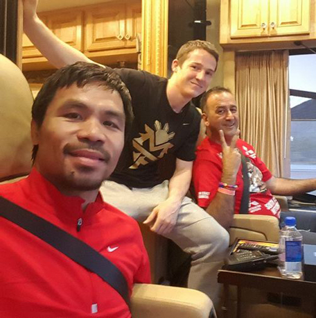 mannypacquiao @ Instagram: Road trip go Las Vegas