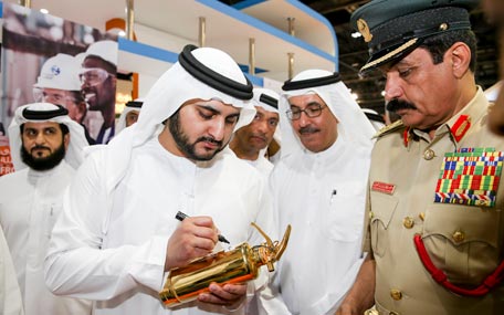Sheikh Maktoum bin Mohammed at Careers UAE 2015 in Dubai on Tuesday. (Wam)