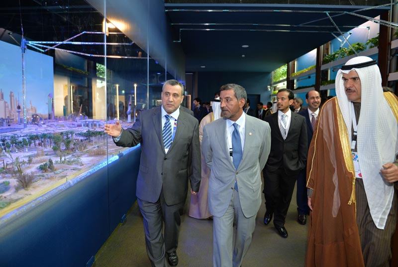 Sheikh Ahmed bin Saeed Al Maktoum, chairman of the Supreme National Committee for Dubai Expo 2020, at Expo 2015 in Milan, Italy. (Wam)