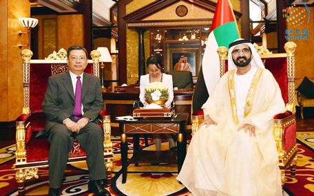 His Highness Sheikh Mohammed bin Rashid Al Maktoum, Vice-President and Prime Minister of the UAE and Ruler of Dubai received Zhao Leji, Member of the Political Bureau of the Communist Party of China (CPC) Central Committee, and Head of the CPC Organisation Department, at Zabeel Place on Monday. (Wam)