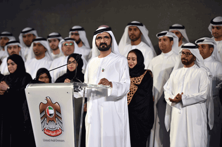 Sheikh Mohammed bin Rashid Al Maktoum witnessed the unveiling of mission plan for the first Arab space probe to Mars on Wednesday.(Wam)