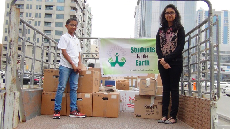 A Sharjah-based student community has initiated a relief drive to help people in Nepal affected by the recent earthquake. (Supplied)