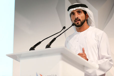 Sheikh Hamdan at Arab Media Forum. (Supplied)