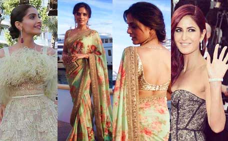 Indian actresses at the 68th Cannes Intertnational Film Festival. (Agencies)