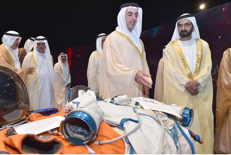 His Highness Sheikh Mohammed bin Rashid Al Maktoum, Vice-President and Prime Minister of the UAE and Ruler of Dubai, on Monday witnessed the launch of the Strategic Plan for the UAE Space Agency in Abu Dhabi. (Wam)