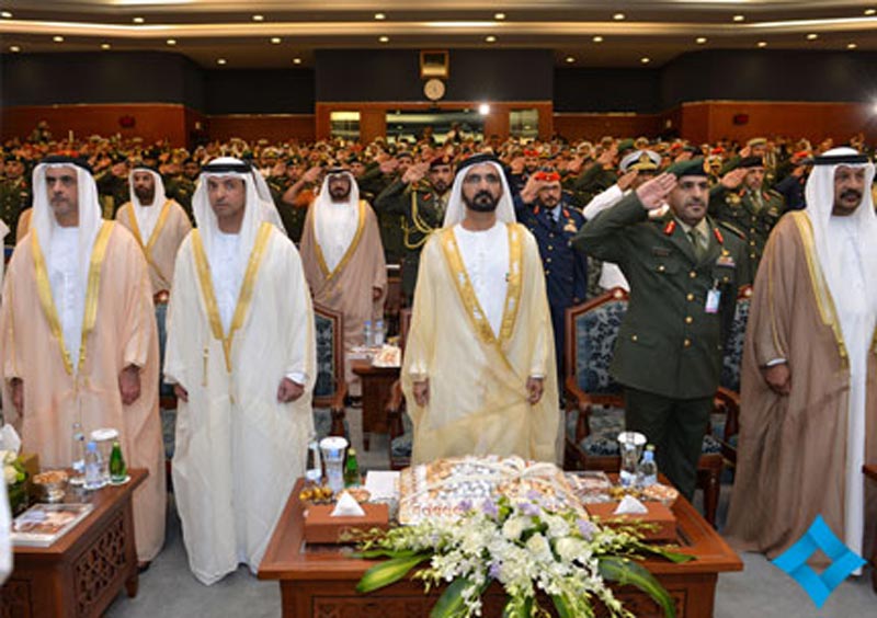 Sheikh Mohammed bin Rashid Al Maktoum attending JCSC 24th graduation ceremony in Abu Dhabi on Monday. (Picture courtesy GDMO)