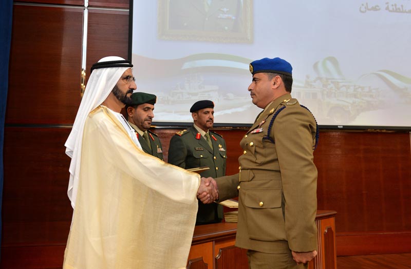 Sheikh Mohammed bin Rashid Al Maktoum attending JCSC 24th graduation ceremony in Abu Dhabi on Monday. (Wam)