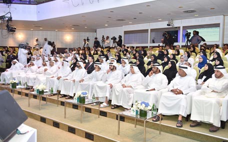 Sheikh Mohammed bin Rashid Al Maktoum at the launch of the smart Saada Health Insurance Programme for Emiratis in Dubai on Tuesday. (Wam)
