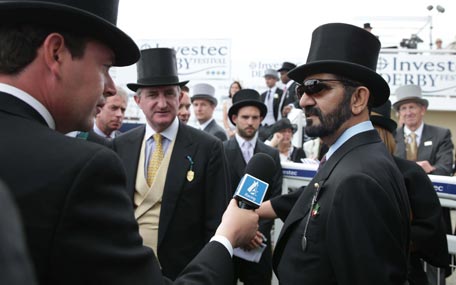 Sheikh Mohammed at the race (Wam)