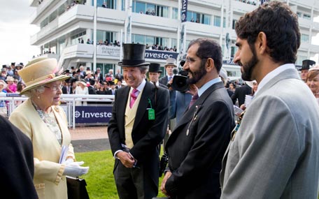 Sheikh Mohammed meets Queen Elizabeth II. Sheikh Hamdan was also present (Wam)