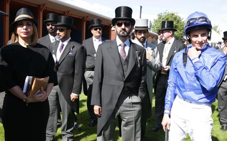 Sheikh Mohammed and Princess Haya at the race (Wam)
