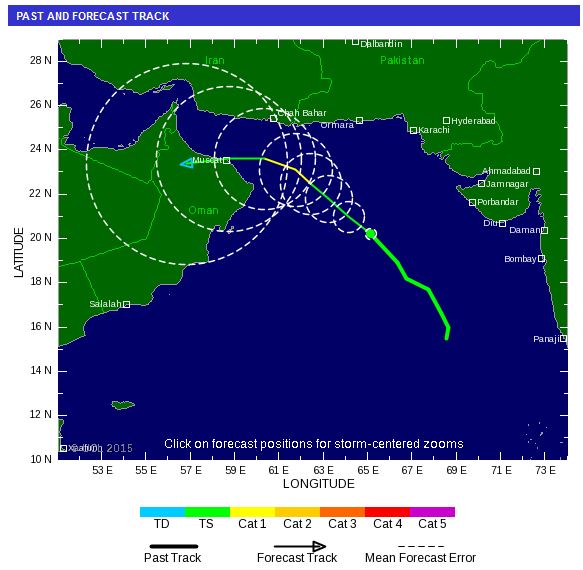 Tropical Storm Risk has forecast the trajectory and intensity of the storm over the next four days. (Supplied)
