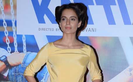 Bollywood actress Kangana Ranaut launches the trailer of 'Katti Batti' in Mumbai on June 14, 2015. (Sanskriti Media and Entertainment)