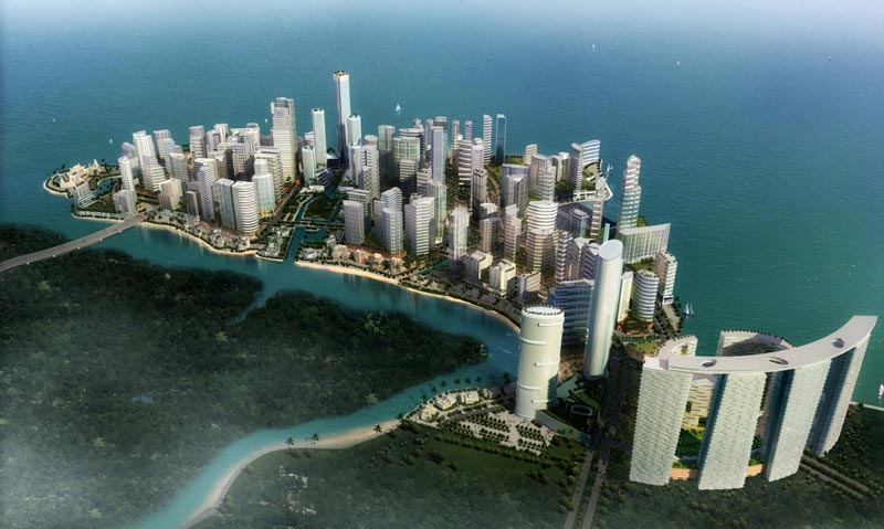 An artist's impression of Al Reem Island's master plan. (Supplied)