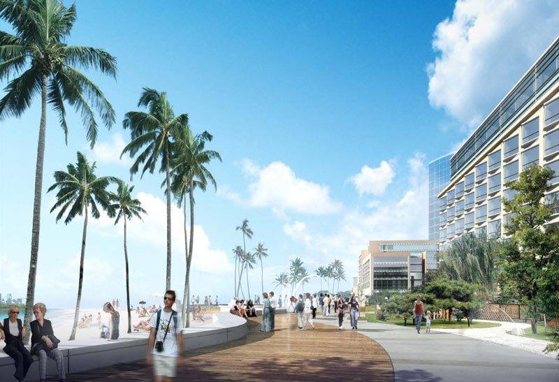 An artist's impression of Al Reem Island's promenade. (Supplied)