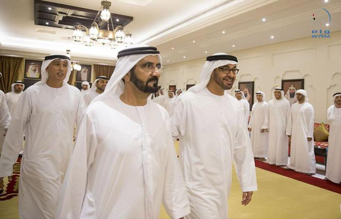 Sheikh Mohammed bin Rashid and Sheikh Mohamed bin Zayed exchanged congratulations with the people on the advent of Ramadan. (Wam)