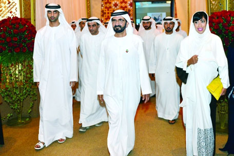 Sheikh Mohammed at the Dubai media iftar gathering. (WAM)