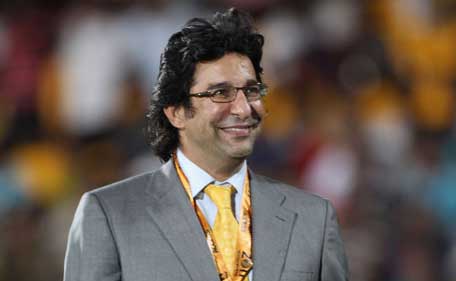 Former Pakistani pacer Wasim Akram worked as a television commentator during the 2011 ICC World Cup in Sri Lanka. (Getty)