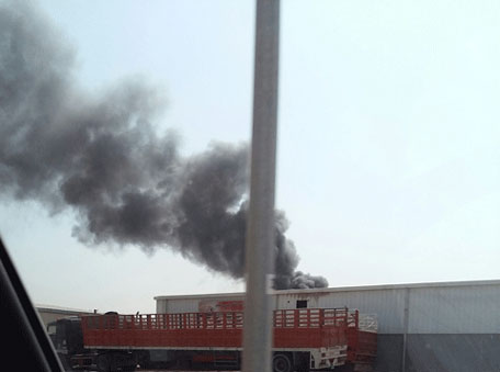 An eyewitness said the blaze was situated close to Zulekha Hospital. (Irshad Shaikh)