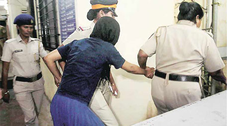 Indrani Mukherjea in police custody. (Sanskriti Media and Entertainment)