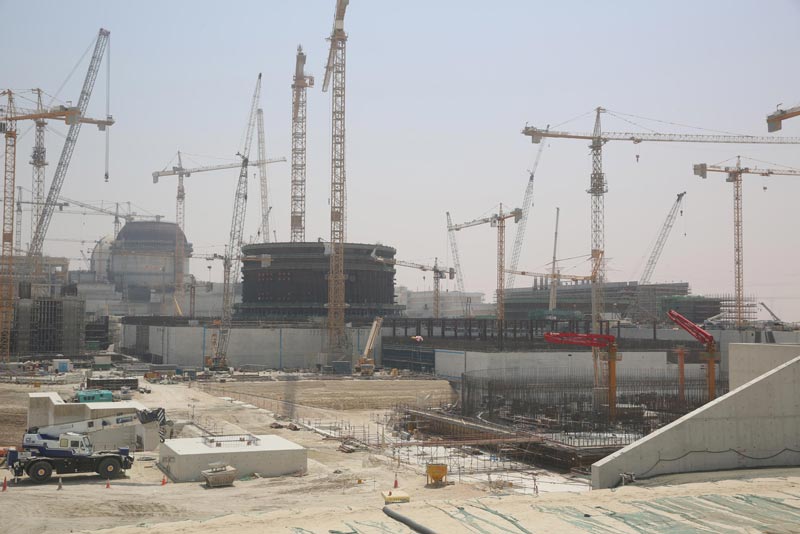 Enec's Barakah nuclear Power Plant has Four units under construction at one time. (Supplied)